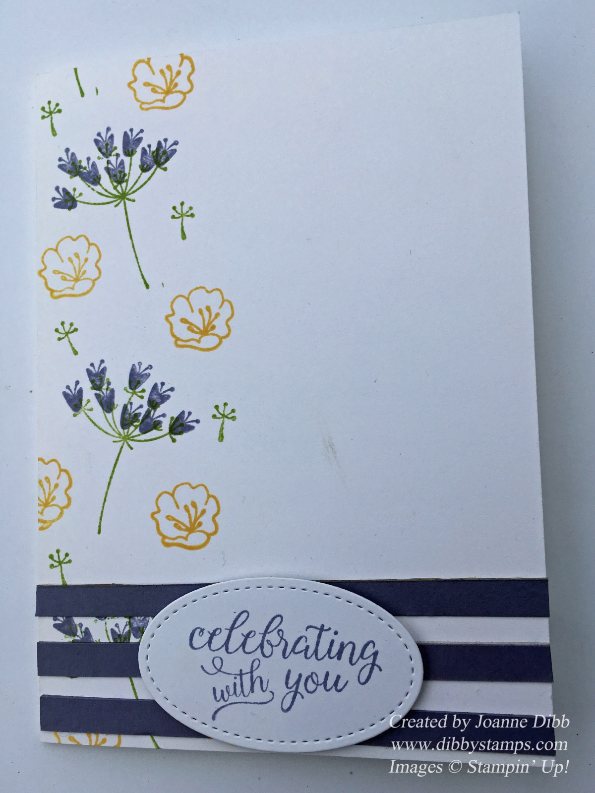 Spring Coloured card with Falling for You