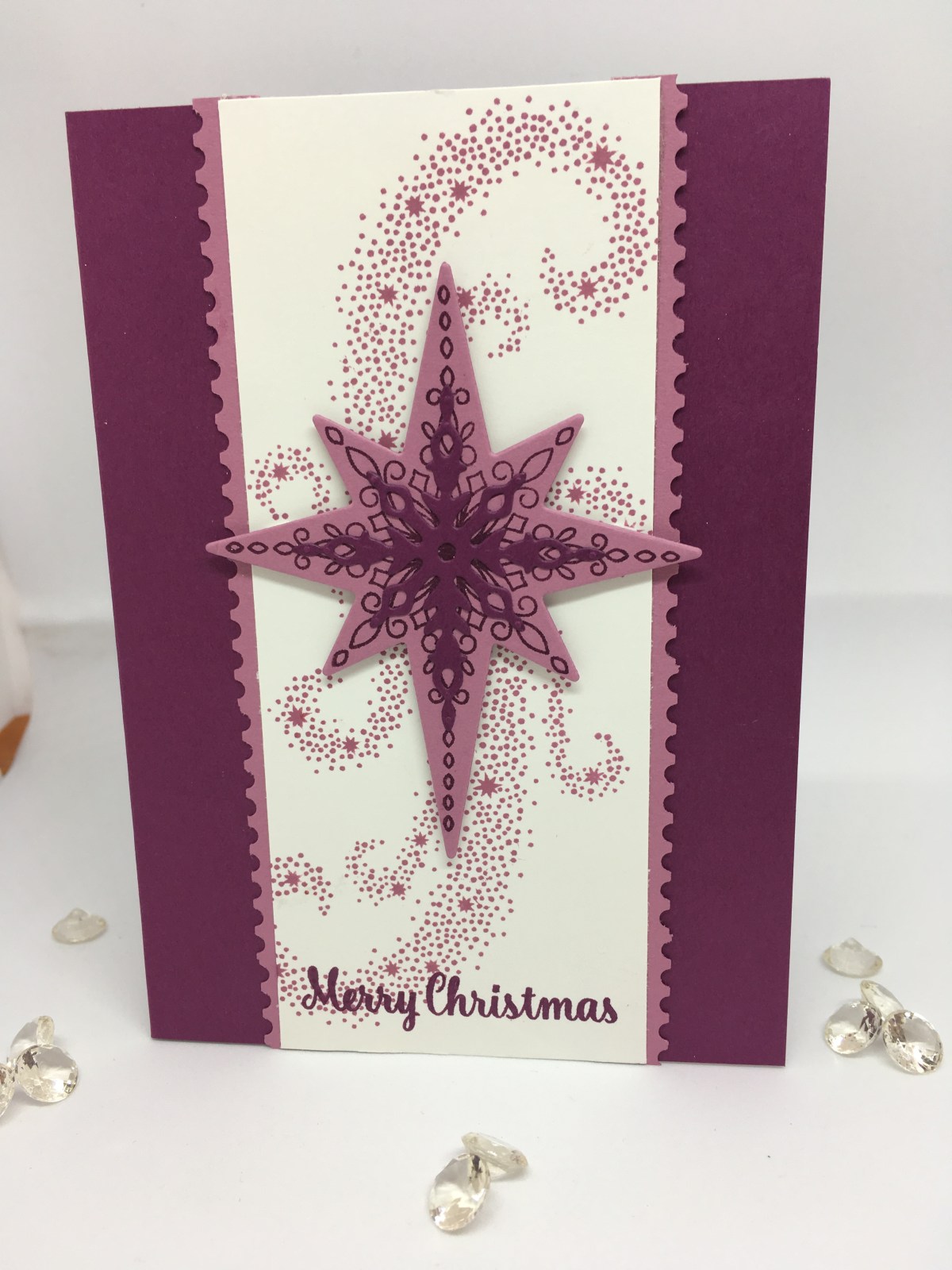 Sugarplum Swirl Star Christmas&nbsp;Card