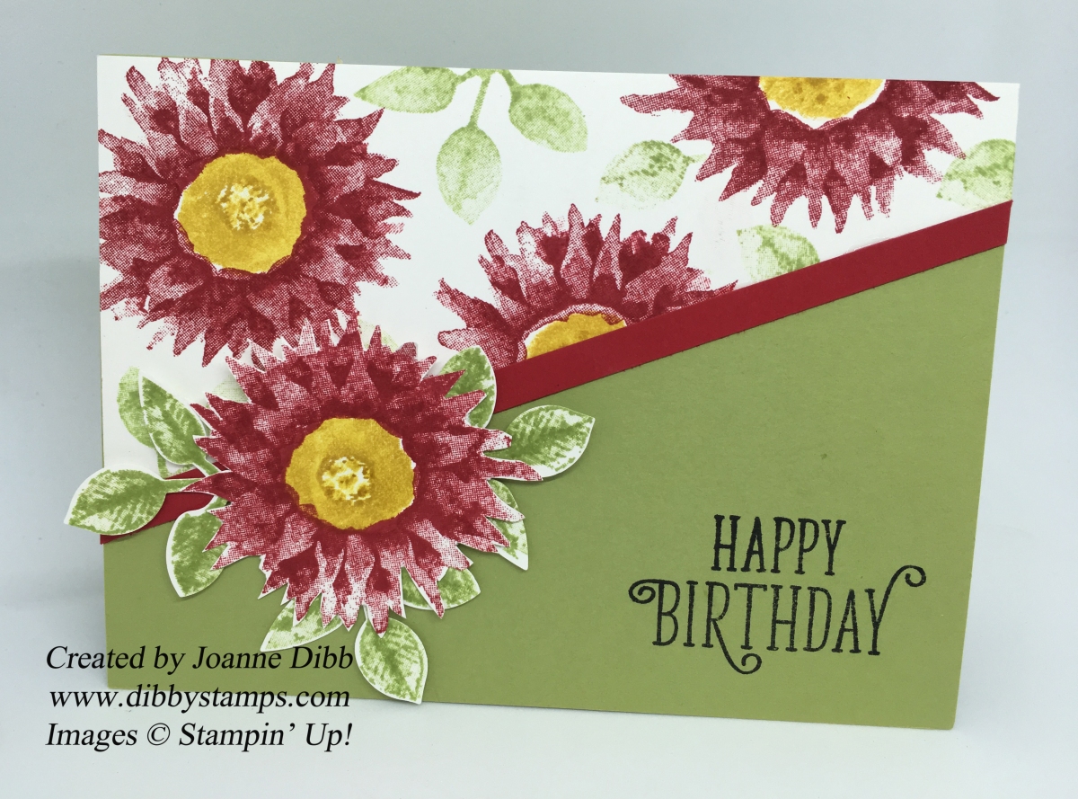 Poinsettia Style Card with Painted Harvest