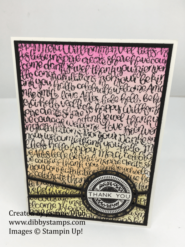 handwritten watercolour thank you