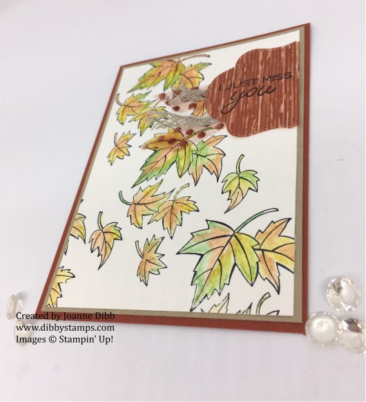 autumn leaves blended seasons card flat