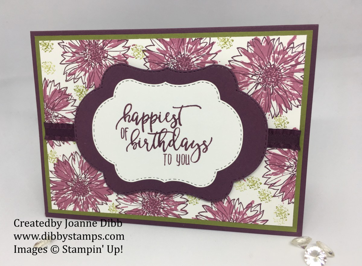 Floral Friday: Floral Background Card with Touches of&nbsp;Texture