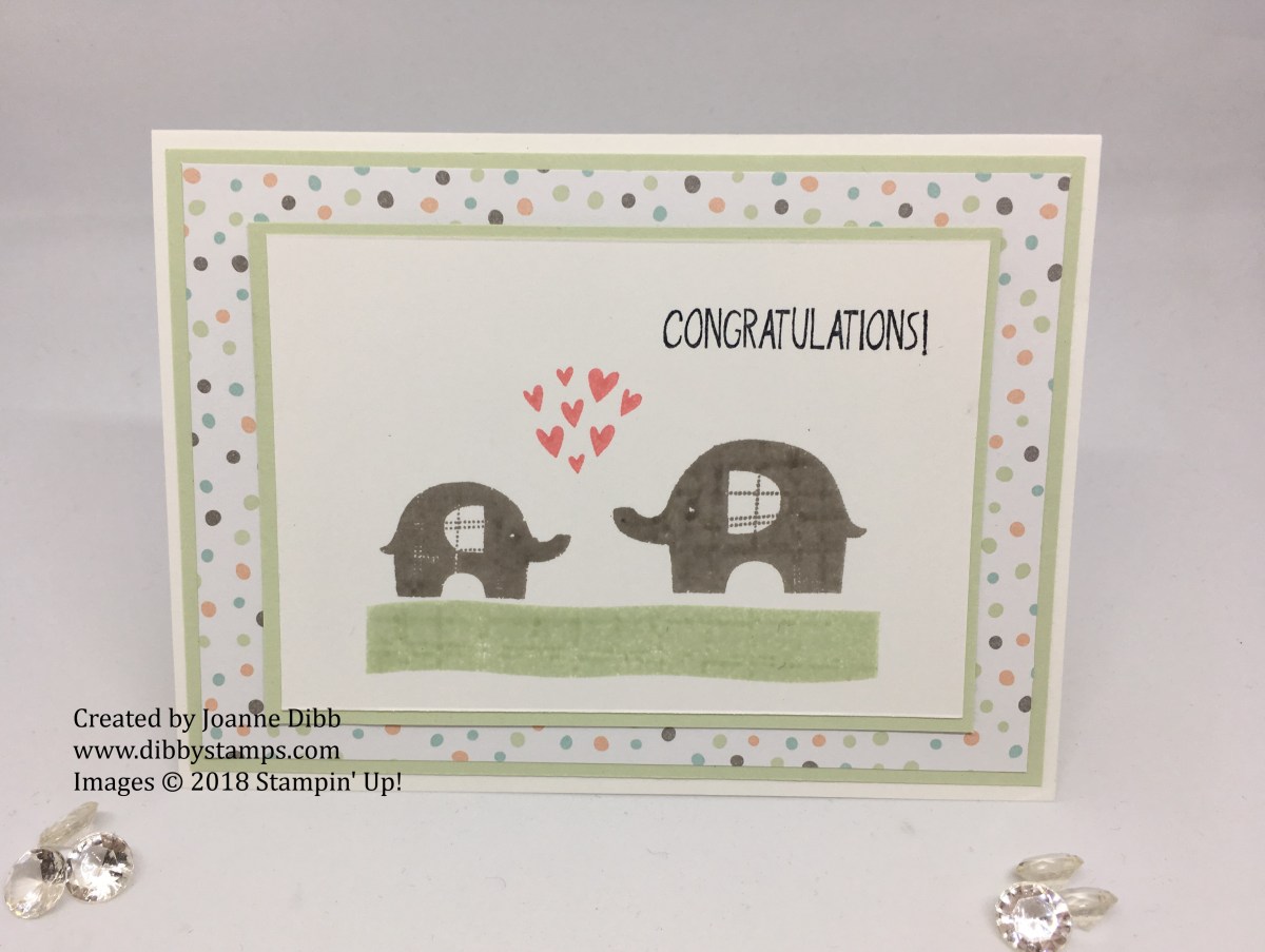 Congratulations Card with Little&nbsp;Elephant
