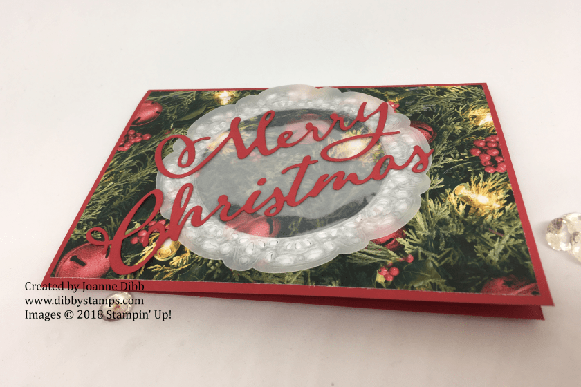 Merry Christmas Thinlits Christmas Card flat