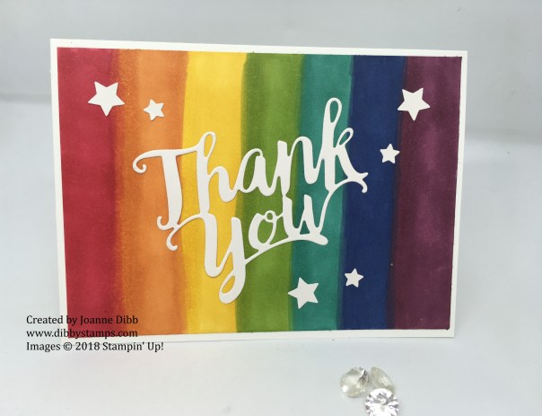 Rainbow background card