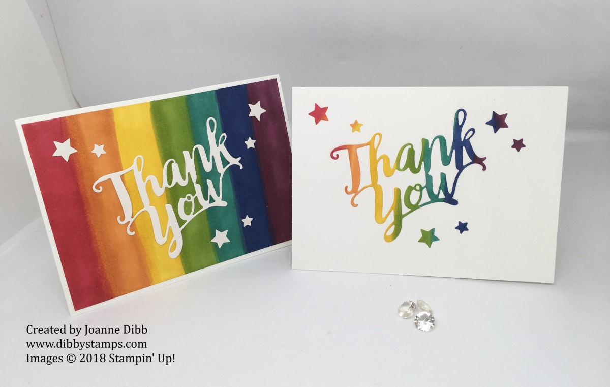 September Customer Thank You Cards: Rainbow&nbsp;Blends