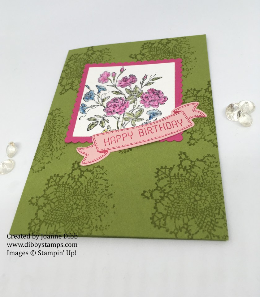 Very Vintage Birthday Card flat