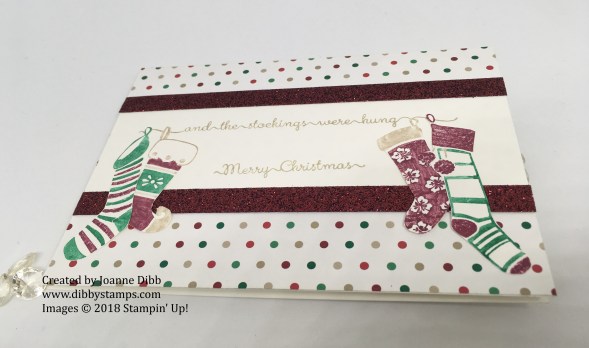 hanging stockings card flat