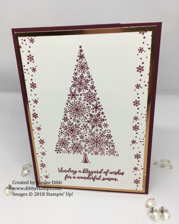 merry merlot snowflake showcase card 1