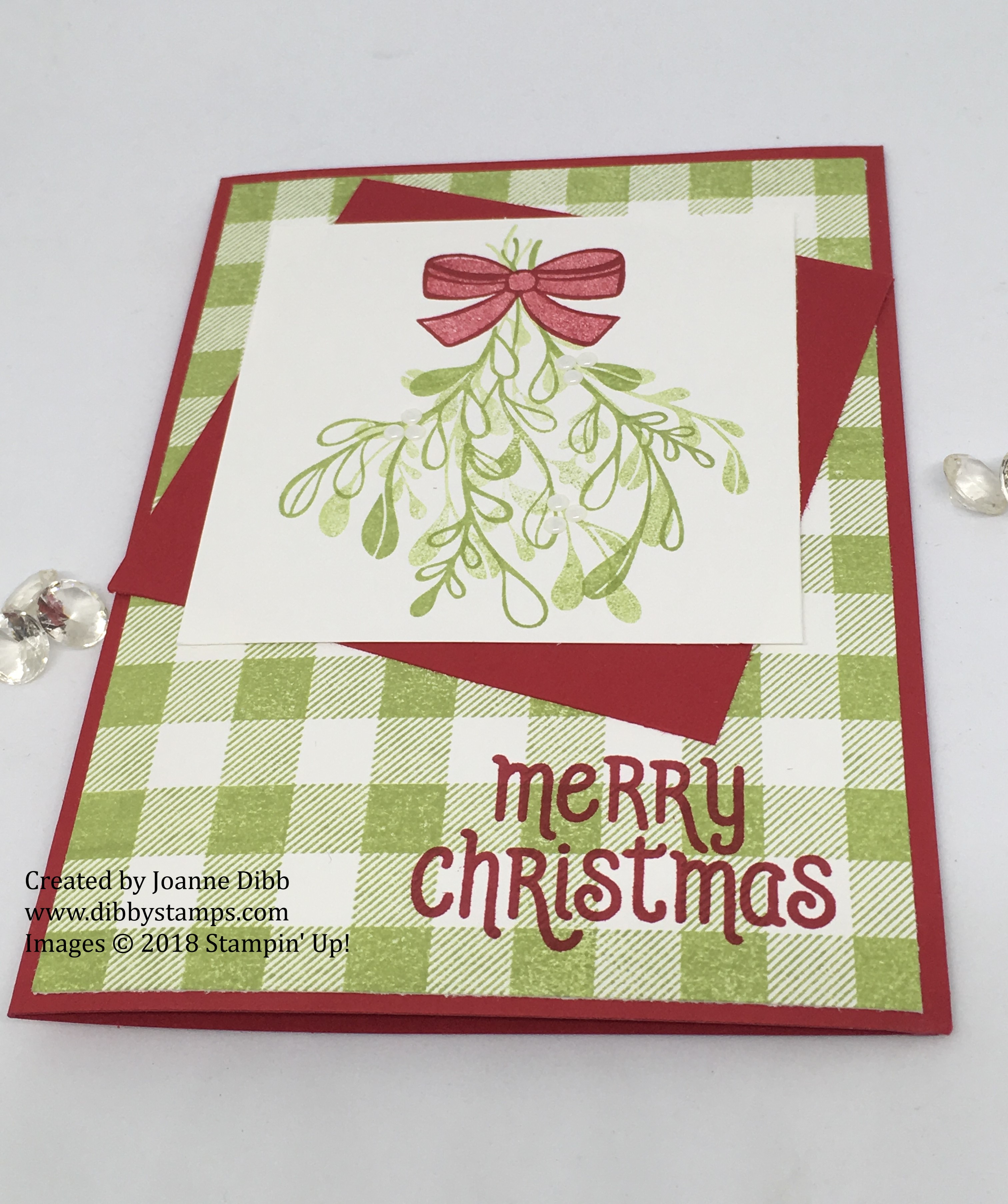 Mistletoe Season Card flat