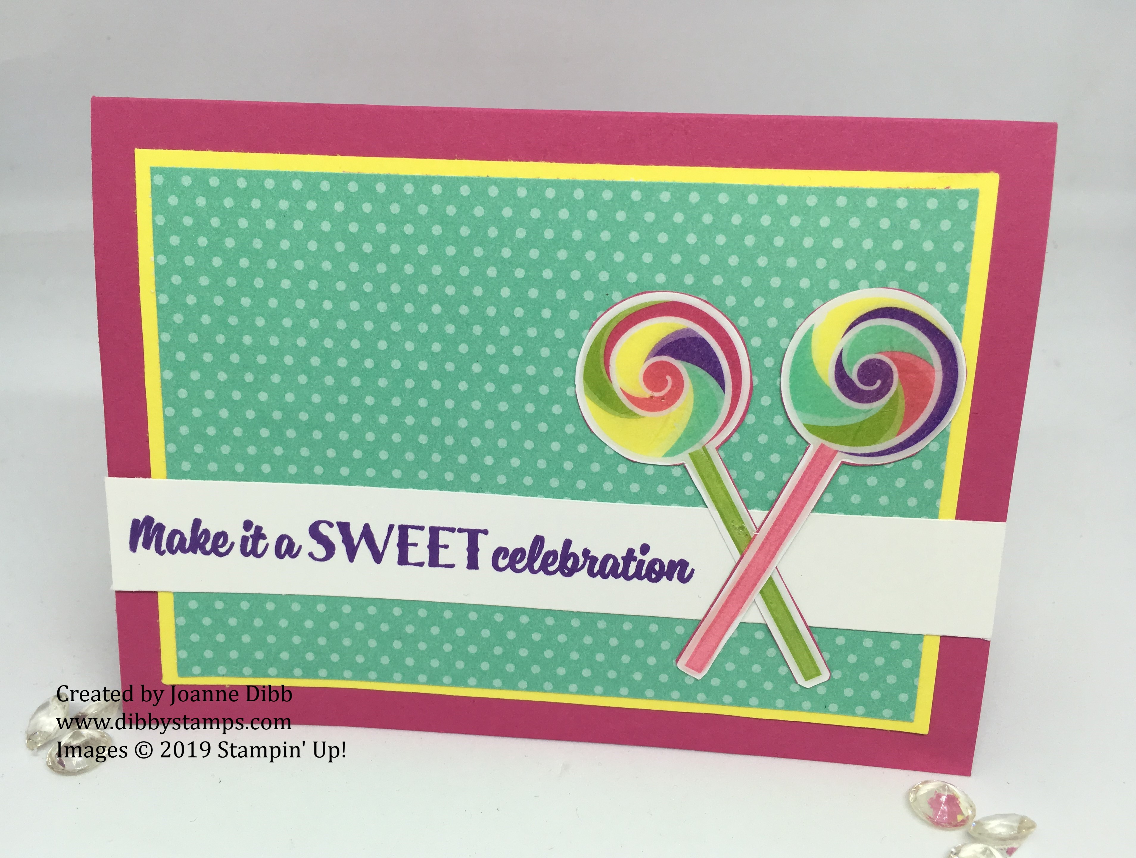 sweetest thing lollipop card
