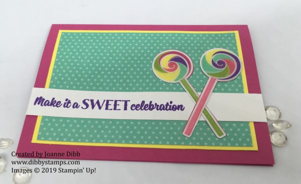 sweetest thing lollipop card flat