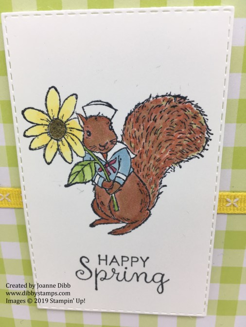 Fable Friends - Happy Spring Squirrel close up