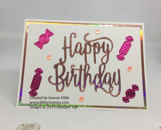 Foiled Happy Birthday Card - grapefruit grove