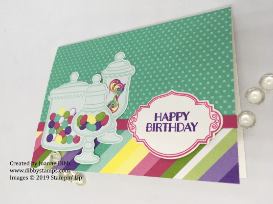 Jar of Sweets Birthday Card - flat