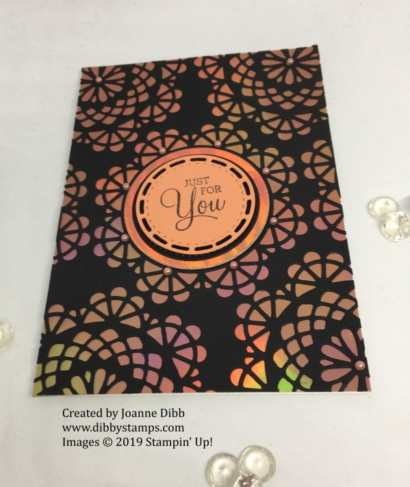 Fantastic Foil Doily card flat