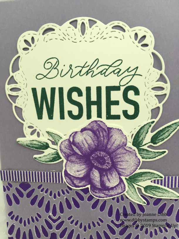 Painted Seasons Birthday Card close up