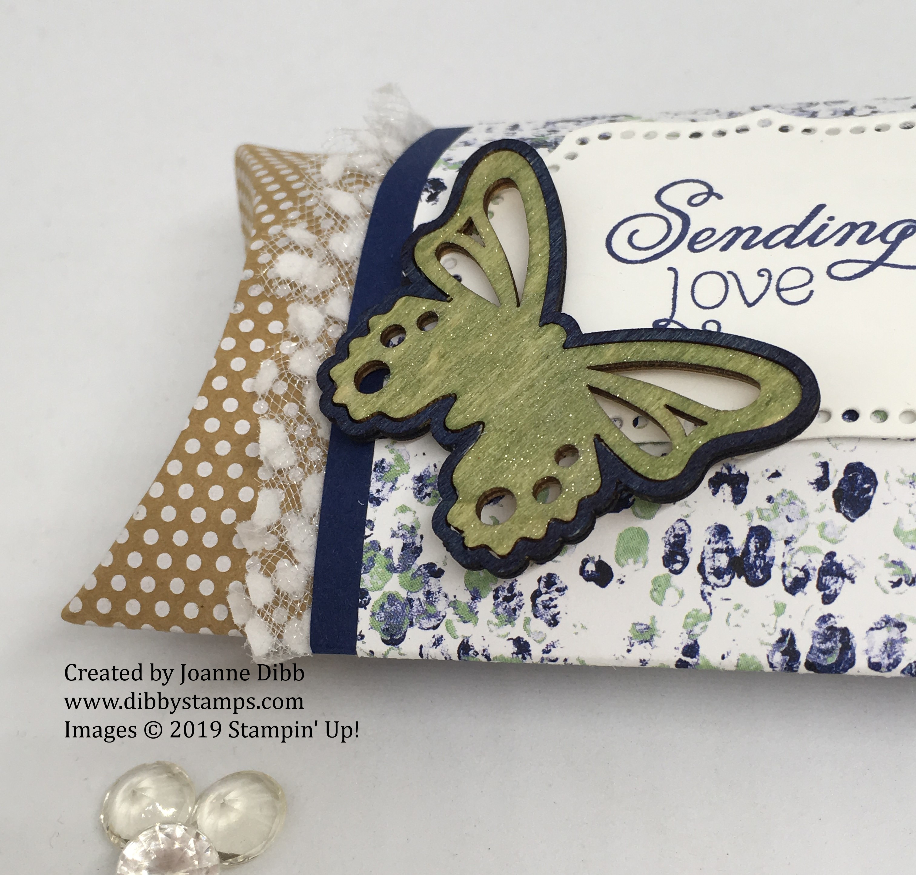 Polka Dot Pillow Box Close Up