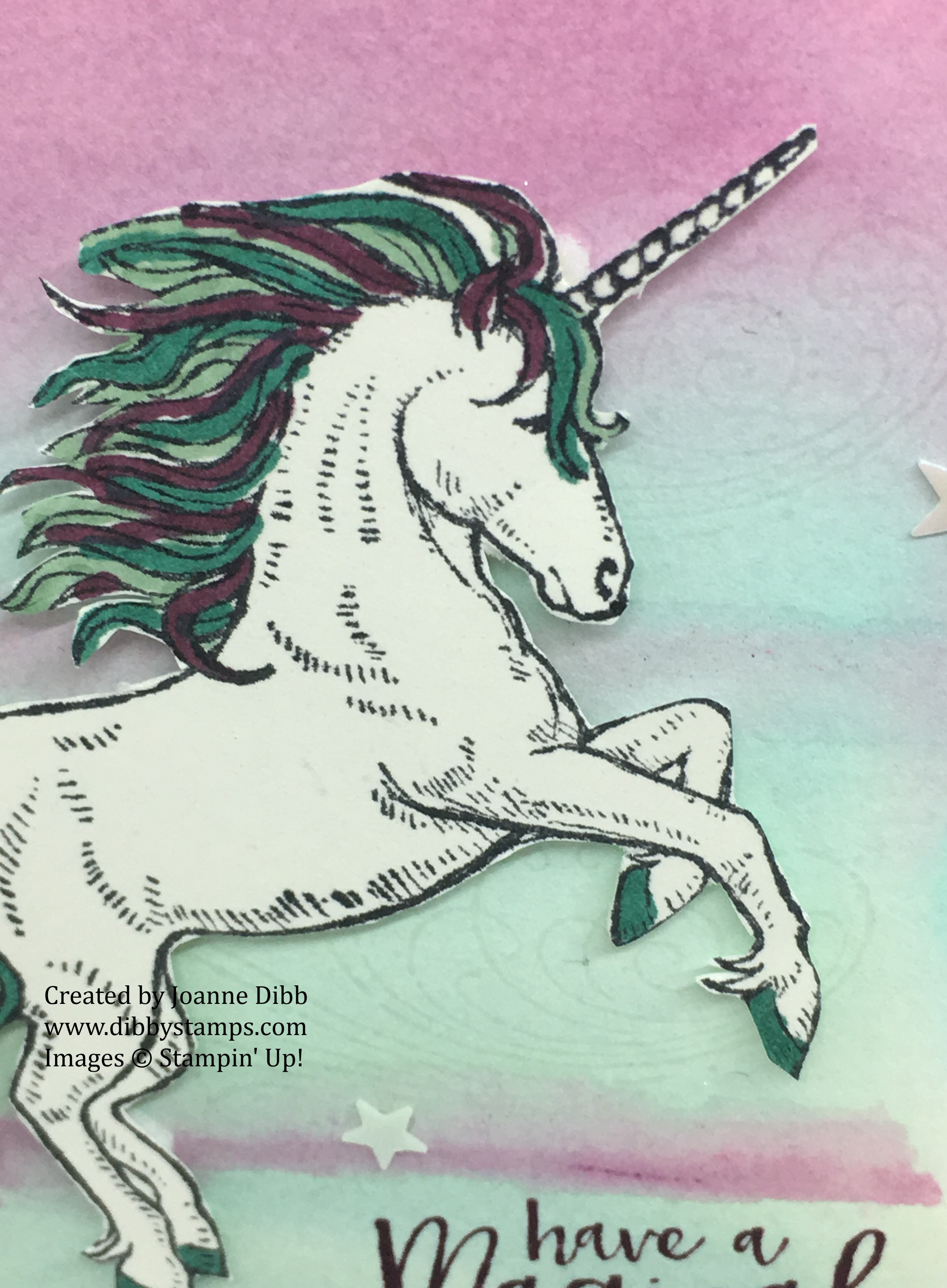 Magical Unicorn Birthday Card – Dibby Stamps
