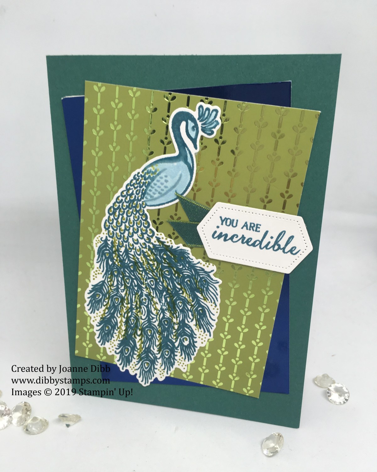 Incredible Peacock Card