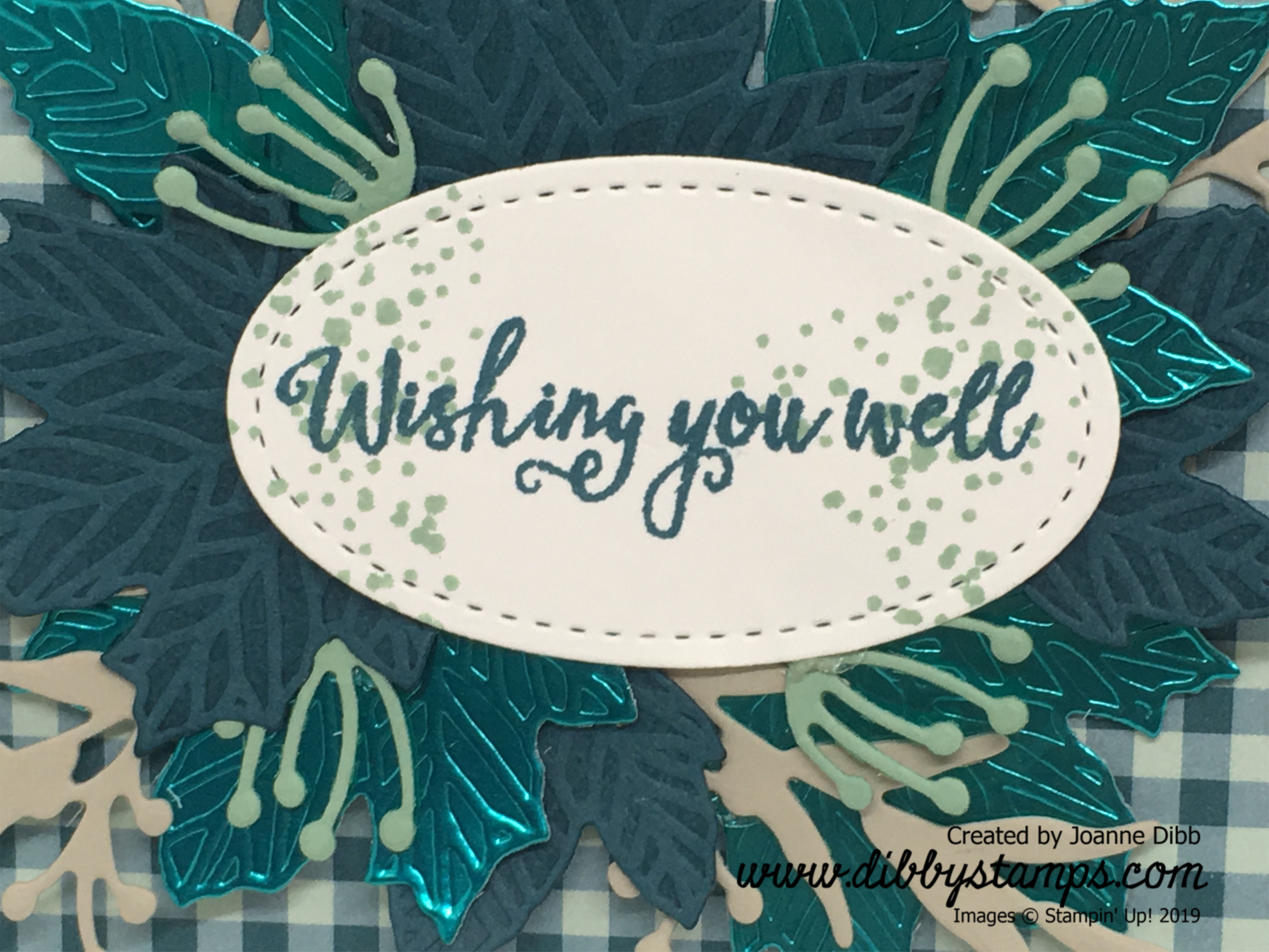 Pretty Peacock Leaf Bouquet close up