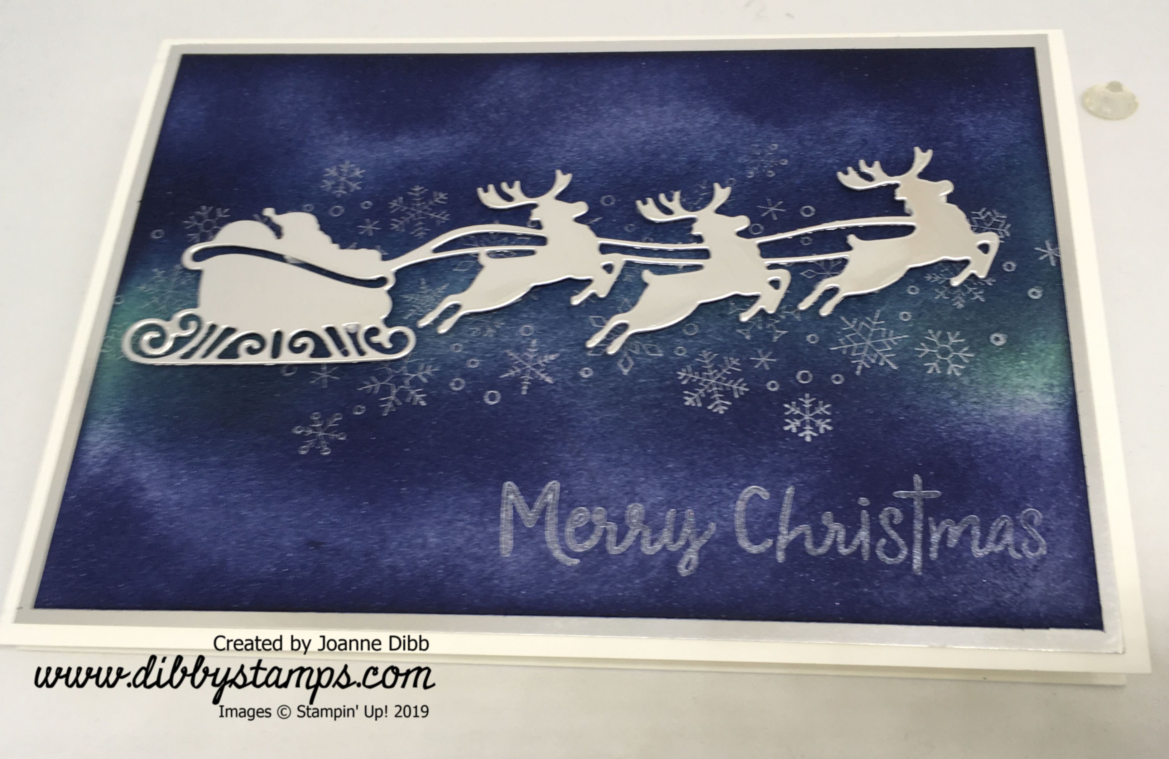 Silent Night Sleigh Card (1)