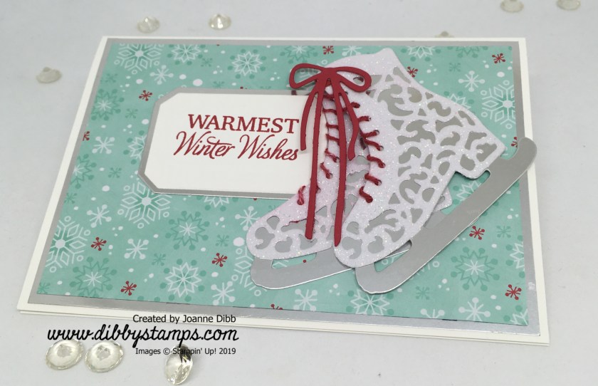 Sparkly Skates Card - flat