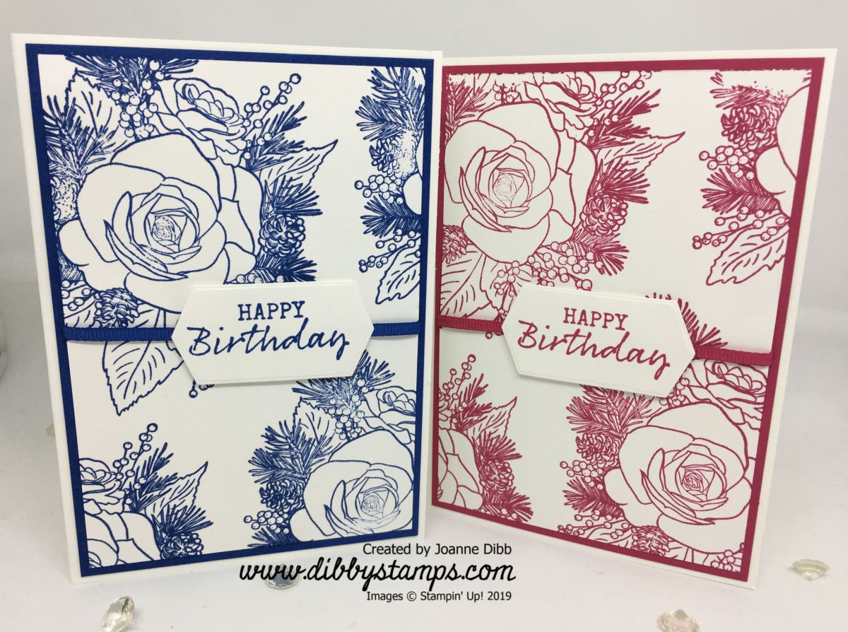 Christmas Rose Birthday Card&nbsp;Duo
