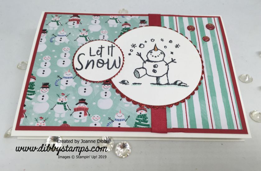 Let It Snow-Man Card - flat
