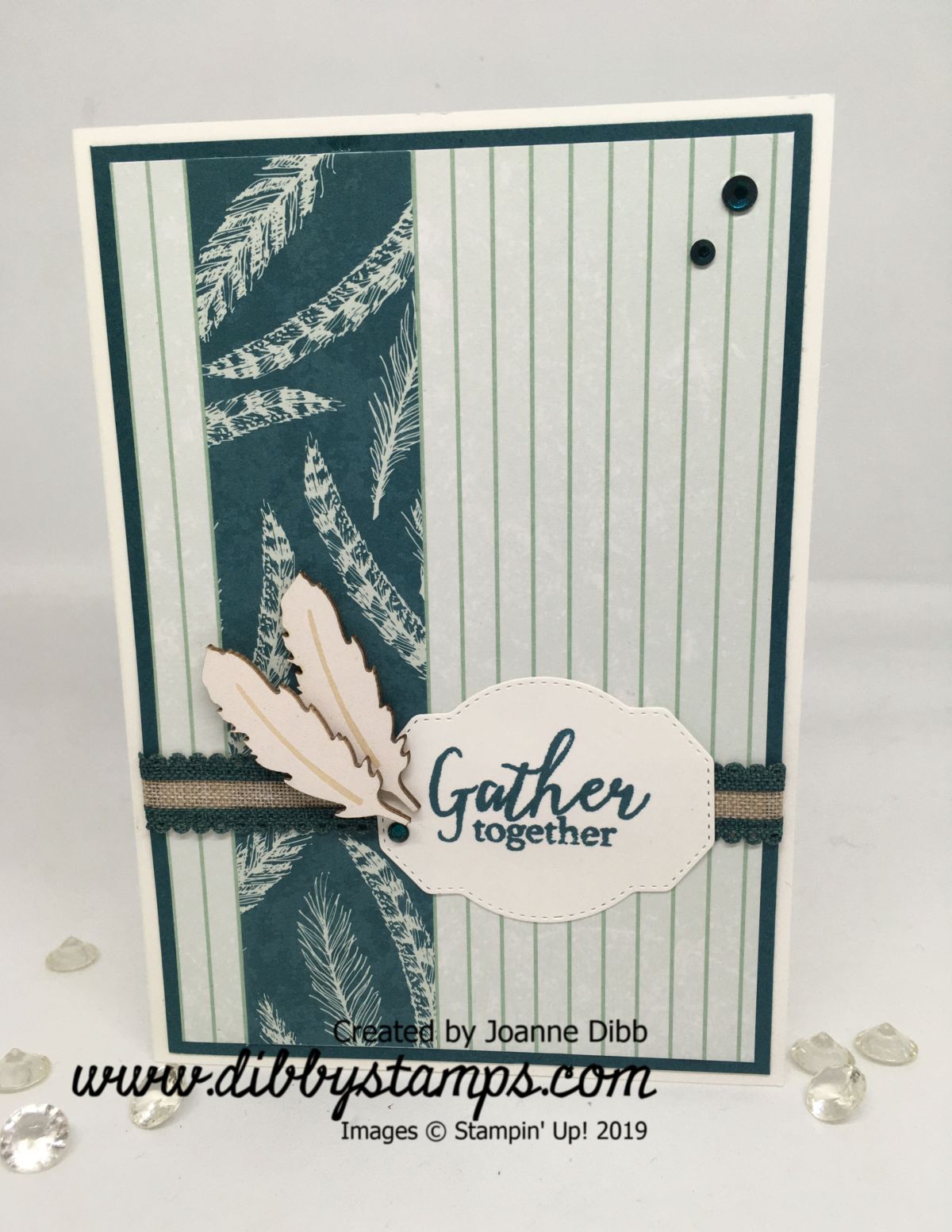 Pretty Peacock Gather Together&nbsp;Card