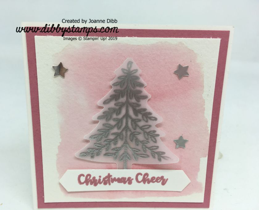 Rococo Rose & Silver Tree Card