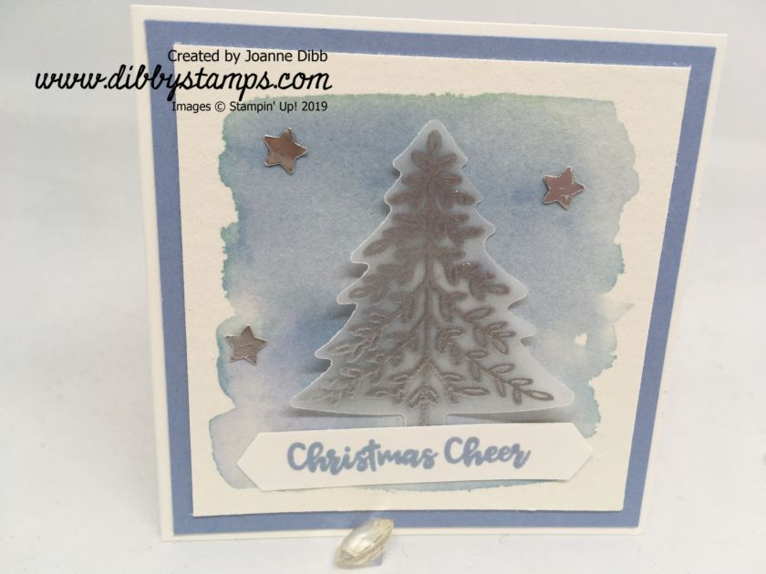 Silver & Seaside Spray Tree Card