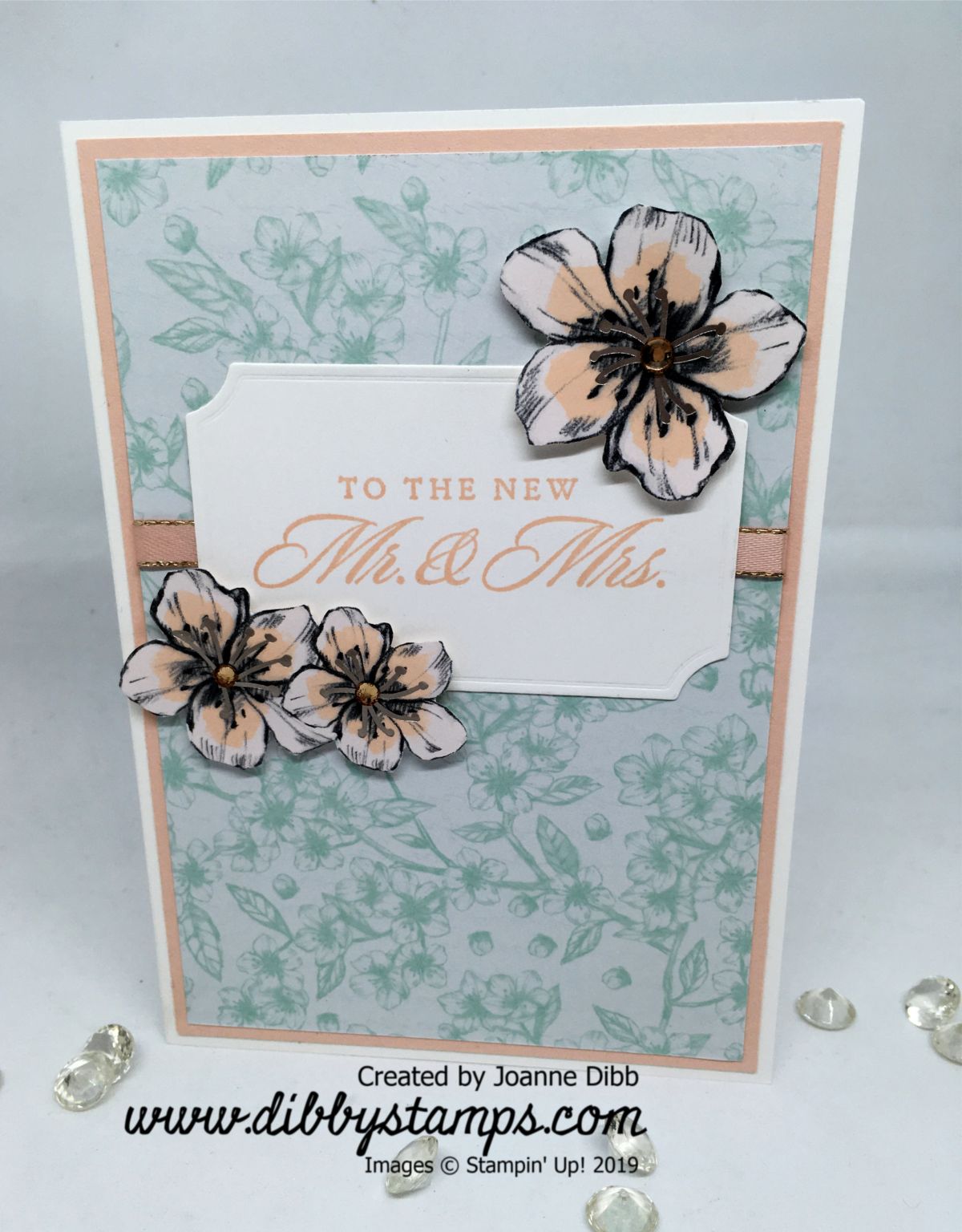 Wedding Card with Parisians Blooms