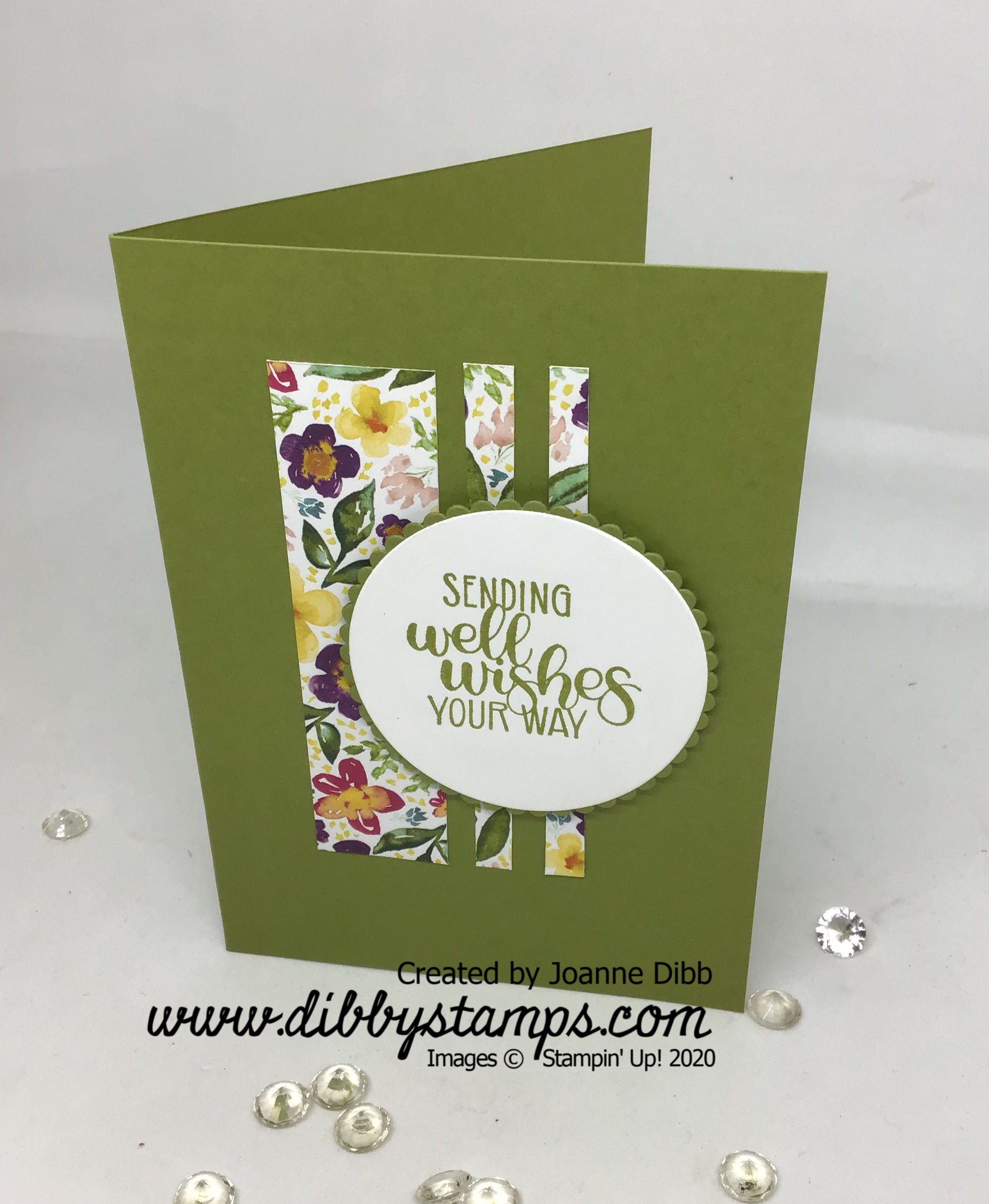 Floral Scraps Card - Daffodil Delight