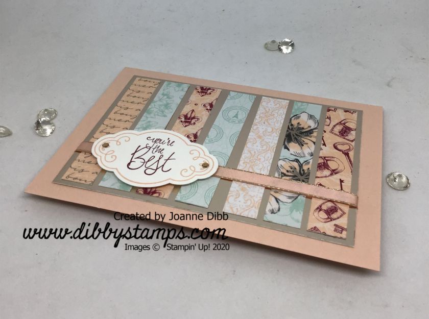 Parisian Blooms Strip Card - flat