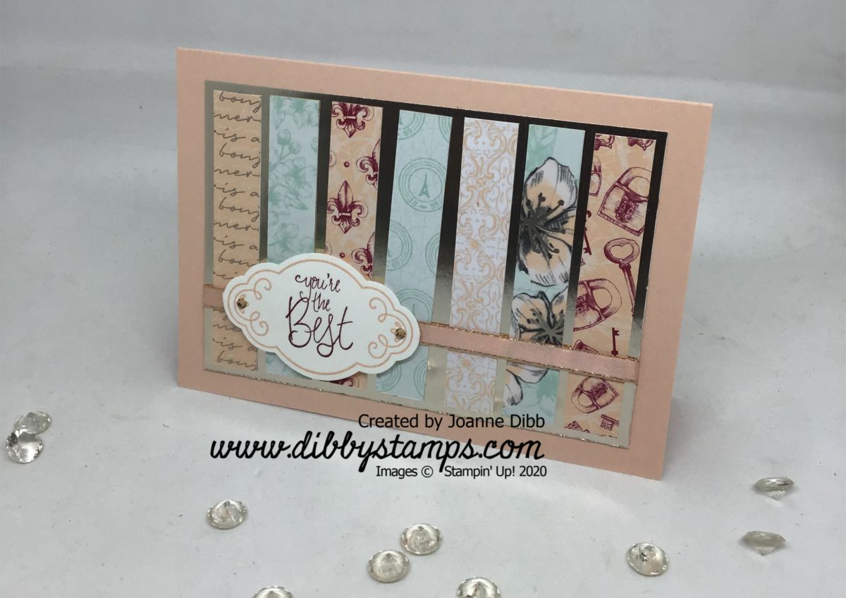 Parisian Blossoms Paper Strip&nbsp;Card