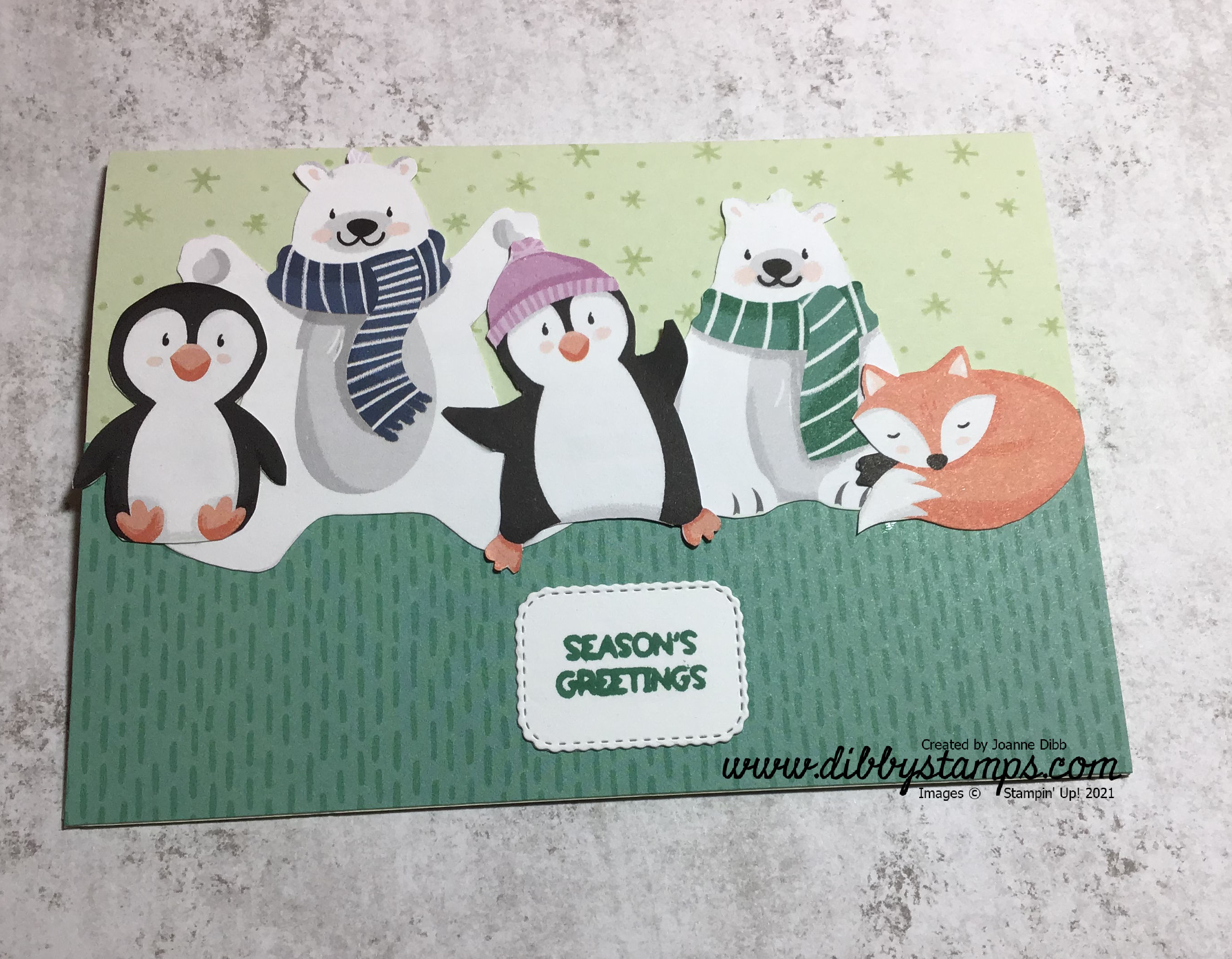 Three Card Thursday: Penguin Playmates – Dibby Stamps